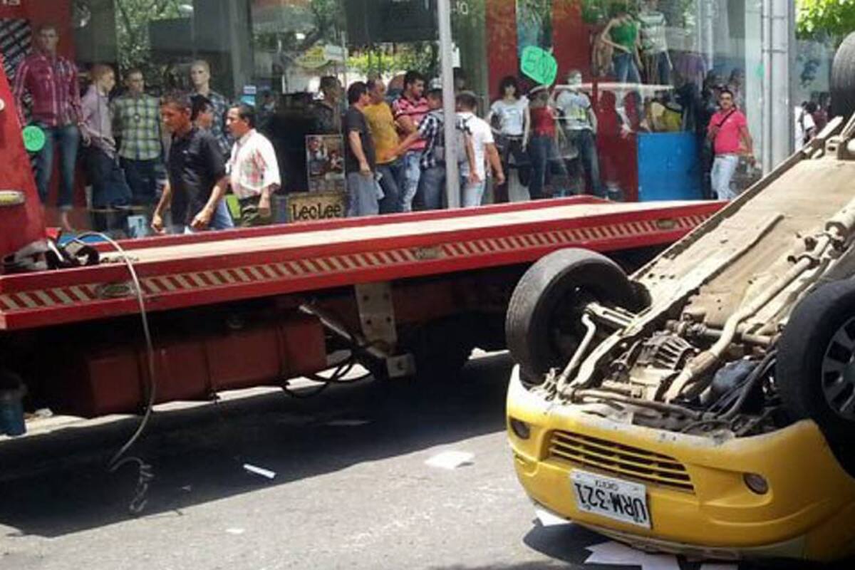 Taxistas provocaron disturbios en el Centro de Cúcuta (Foto: COLPRENSA/VANGUARDIA LIBERAL)
