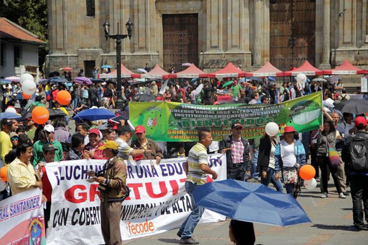 Fecode ratificó paro nacional indefinido para este miércoles (Foto: COLPRENSA/VANGUARDIA LIBERAL)