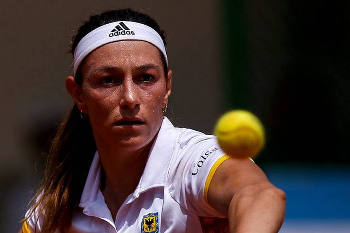 Mariana Duque fue eliminada de dobles femeninos en Wimbledon (Foto: Colprensa /VANGUARDIA LIBERAL)