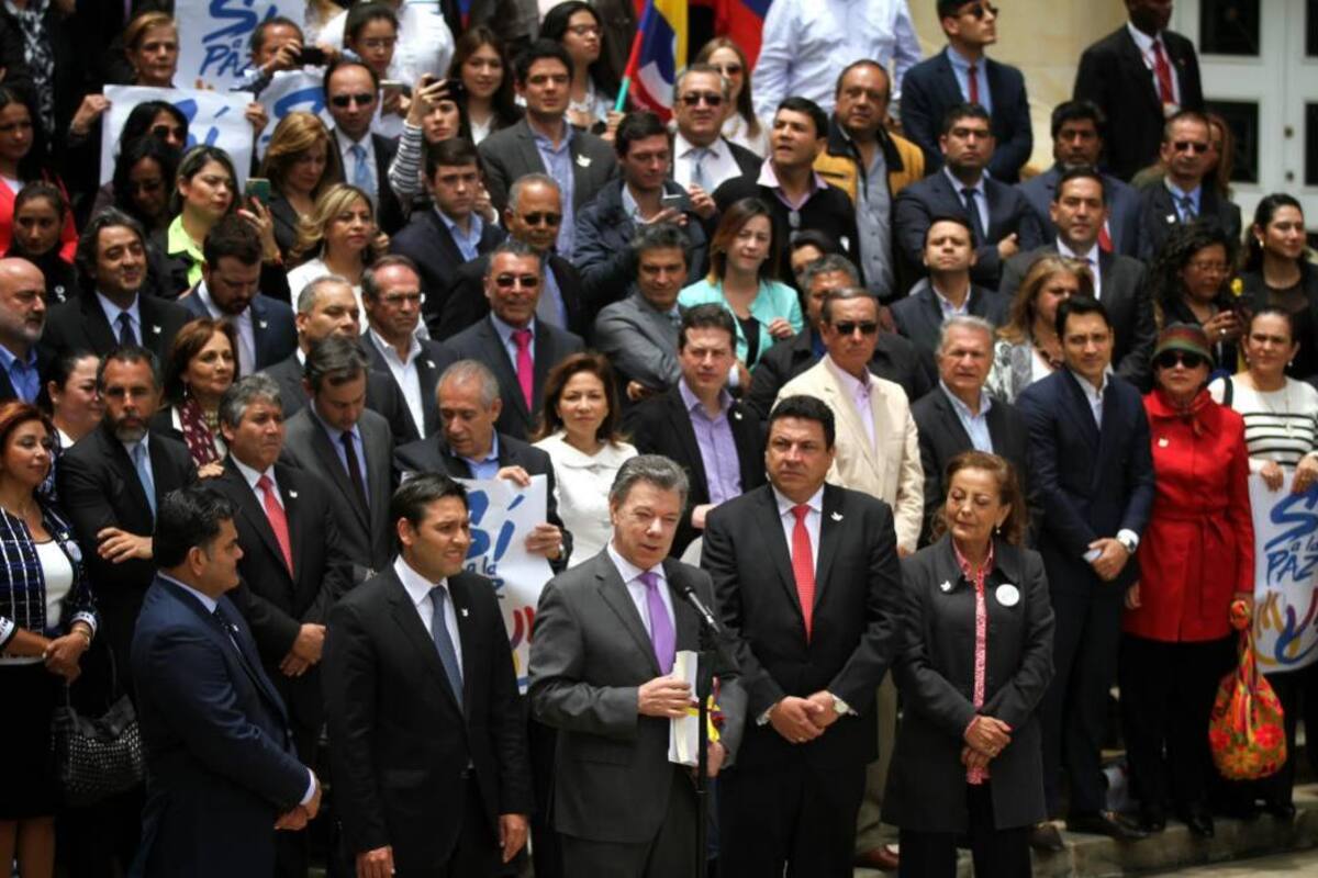 Juan Manuel Santos dio a conocer cuál será la pregunta que se realizará en el Plebiscito. (Foto: Colprensa/ VANGUARDIA LIBERAL)