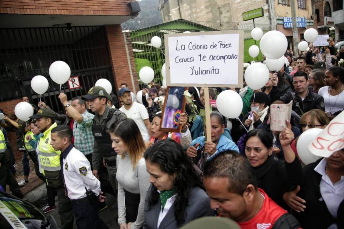 Colombia pide respuestas por el crimen de Yuliana Samboní (Foto: Colprensa /VANGUARDIA LIBERAL)