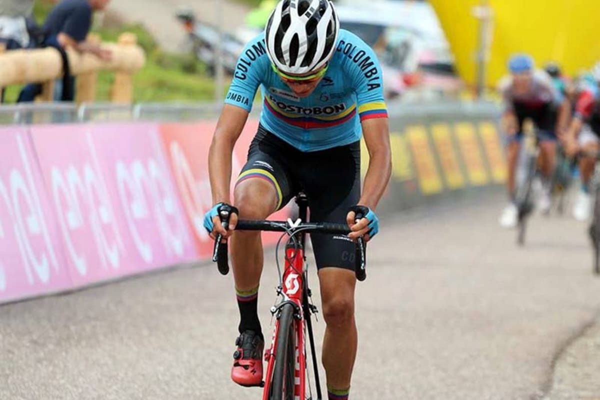 Alejandro Osorio es el campeón de la montaña en el Tour de L’Avenir (Foto: COLPRENSA /VANGUARDIA LIBERAL)
