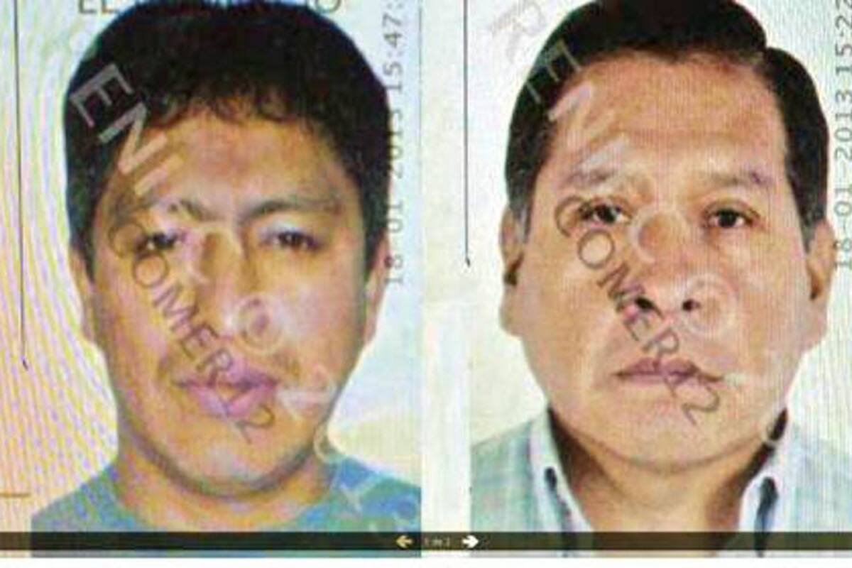 Los peruanos Javier Leandro Ochoa y José Antonio Mamani. (Foto: Colprensa / VANGUARDIA LIBERAL)