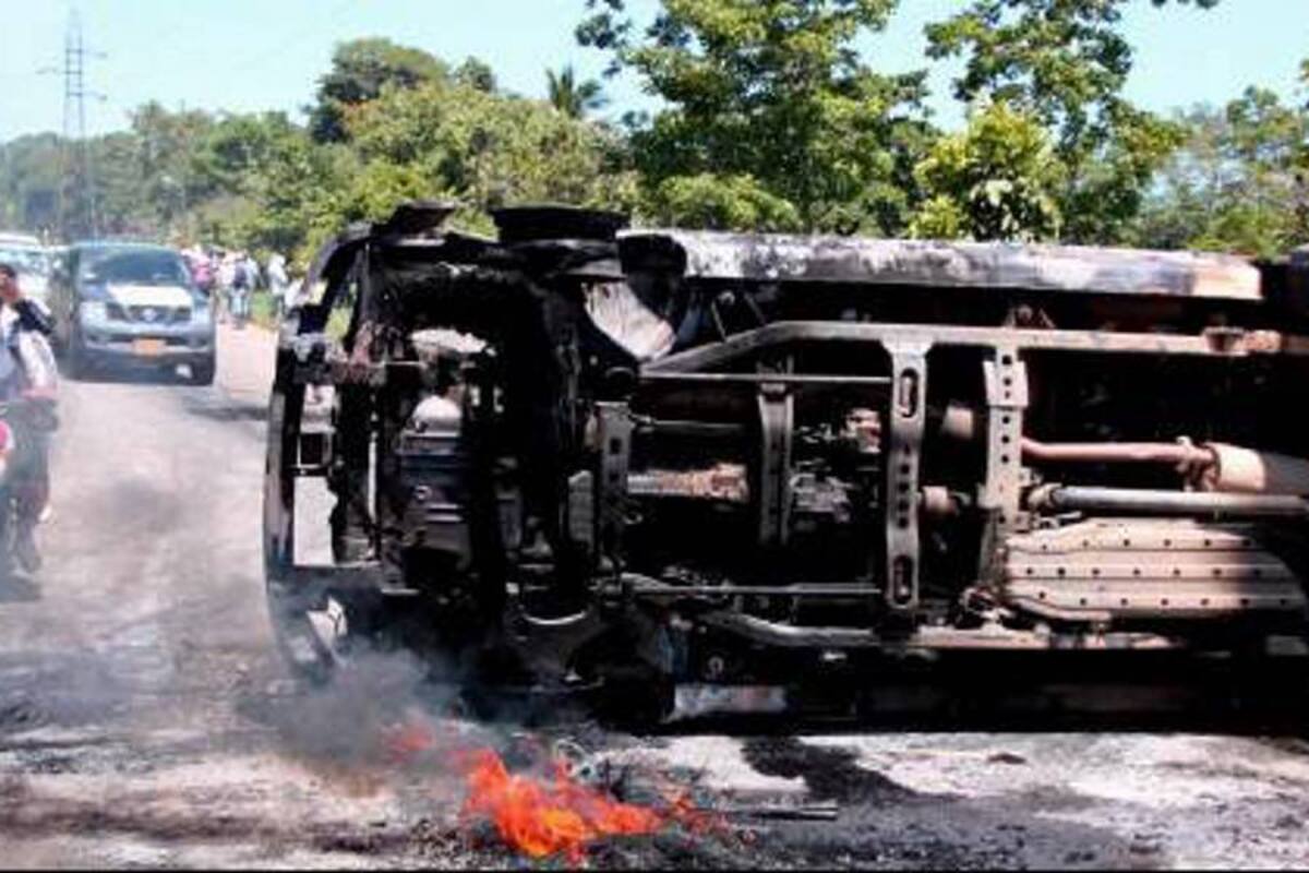 En El Catatumbo protestan contra el abandono y el olvido (Foto: Colprensa/VANGUARDIA LIBERAL)
