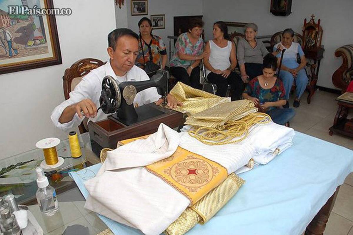 Luis Abel Delgado, sastre colombiano que visitó a Benedicto XVI (Foto: Colprensa/VANGUARDIA LIBERAL)