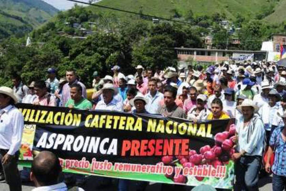 El paro puso en jaque institucionalidad cafetera (Foto: COLPRENSA/VANGUARDIA LIBERAL)