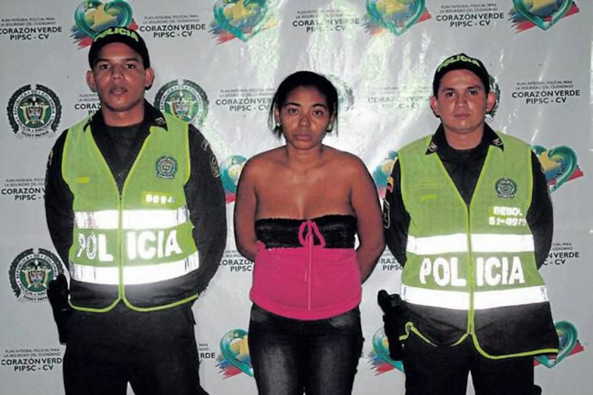 Capturada alias ‘La Negra’, integrante de 'Los Urabeños' (Foto: COLPRENSA/VANGUARDIA LIBERAL)