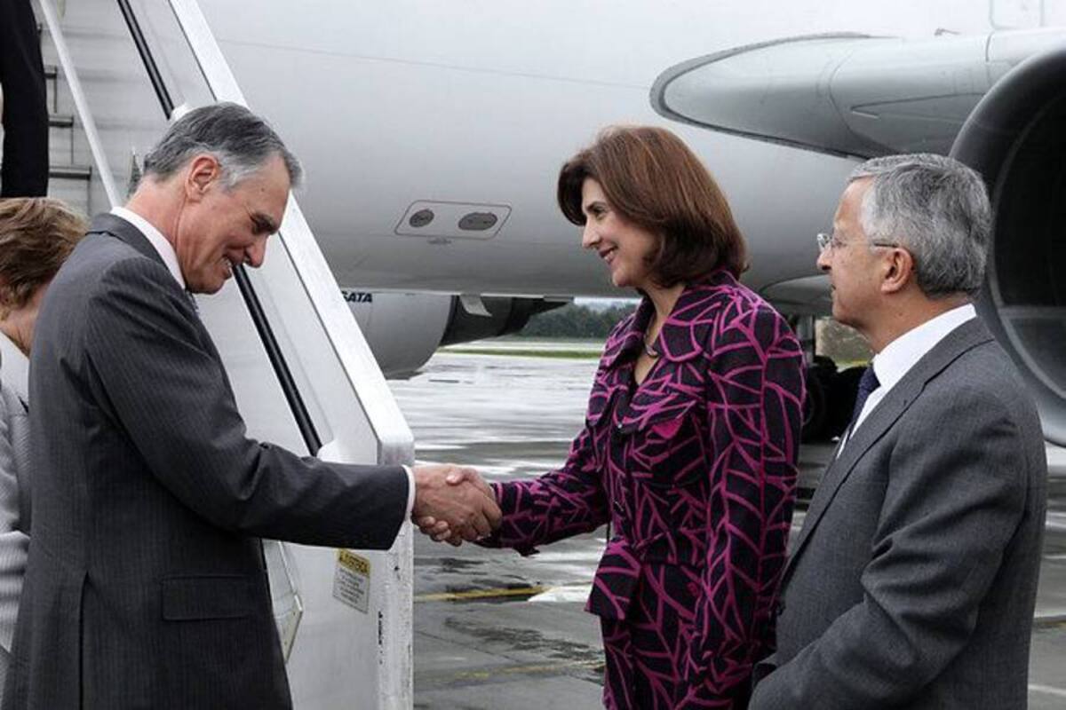 El Presidente de Portugal arribó este lunes a Bogotá (Foto: Colprensa/VANGUARDIA LIBERAL)