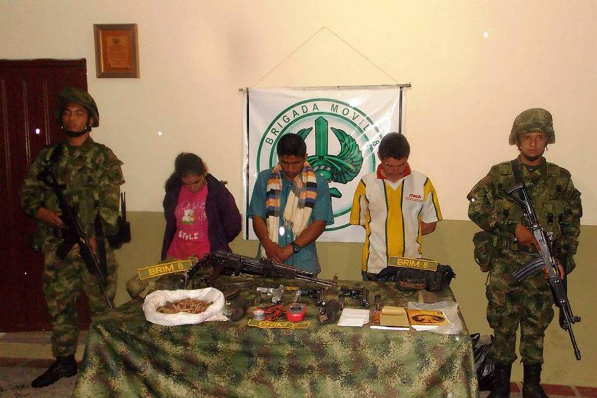 Capturan cabecilla de finanzas de compañía de las Farc en Tolima (Foto: COLPRENSA/VANGUARDIA LIBERAL)
