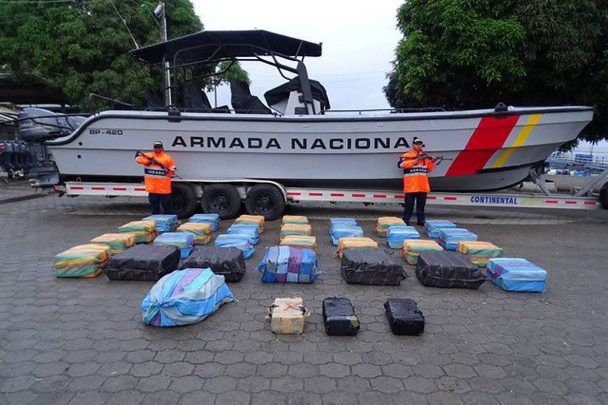 Armada interceptó en Mosquera, Nariño, embarcación con una tonelada de cocaína (Foto: Archivo / VANGUARDIA LIBERAL)
