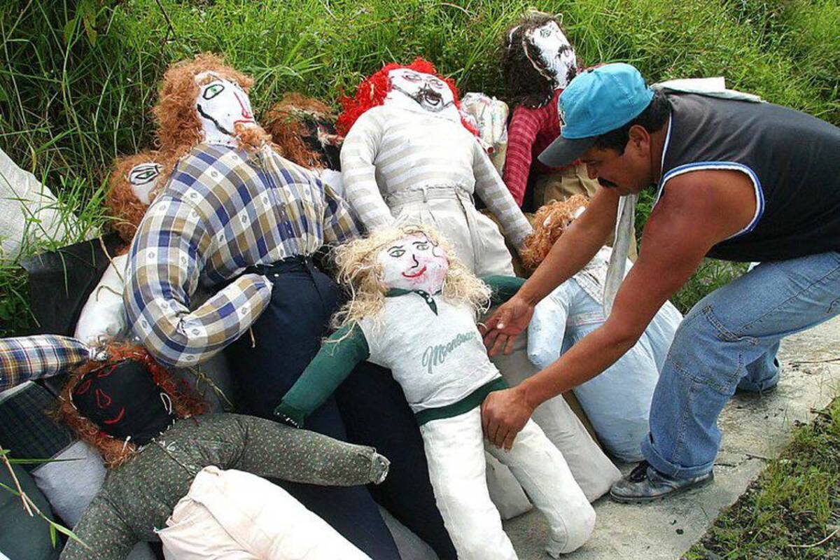 Muñecos de ‘año viejo', una tradición peligrosa (Foto: COLPRENSA/VANGUARDIA LIBERAL)