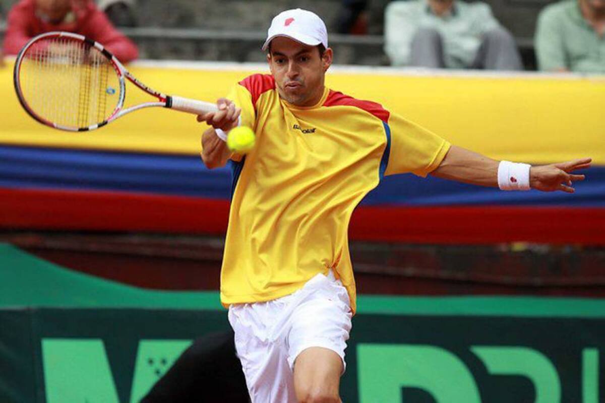 Giraldo le dio el primer punto a Colombia en la Copa Davis (Foto: Colprensa/VANGUARDIA LIBERAL)