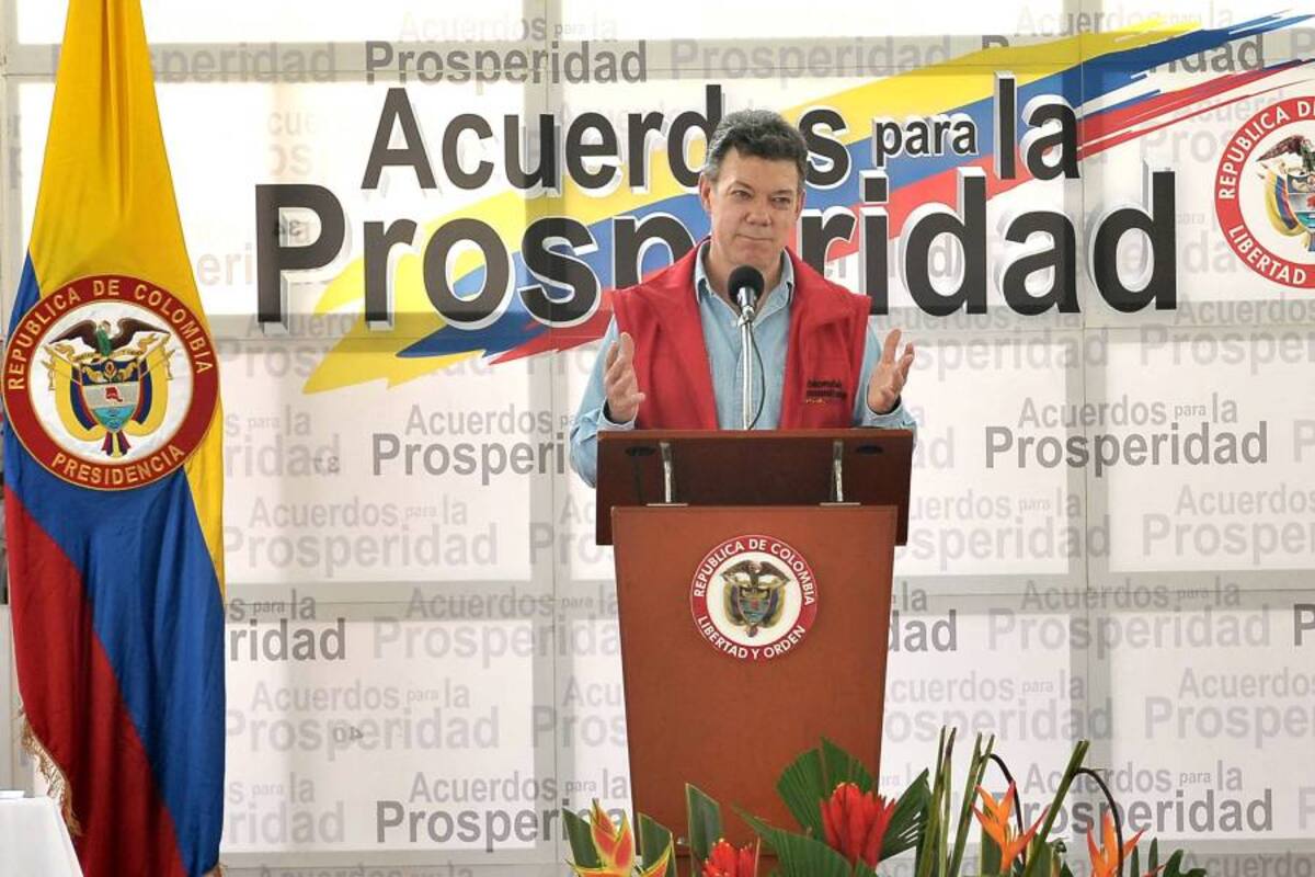"Este gobierno no se doblega ante amenazas": Santos (Foto: Colprensa/VANGUARDIA LIBERAL)