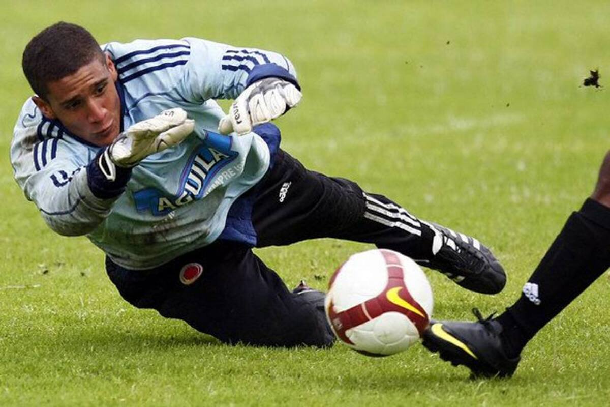 La malla de Cristian Bonilla, la menos vencida (Foto: Colprensa/VANGUARDIA LIBERAL)