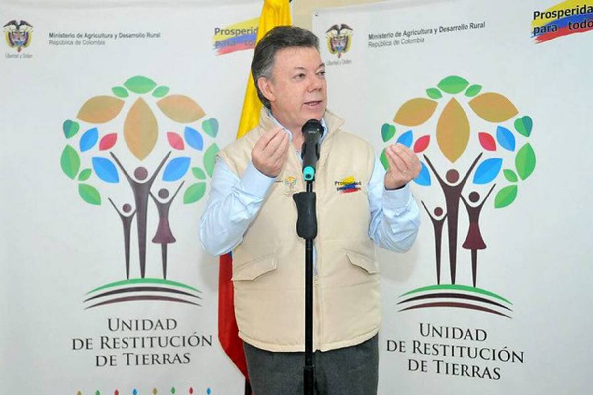 "Asesinos de líderes campesinos, objetivo de alto valor": Santos (Foto: Colprensa/VANGUARDIA LIBERAL)