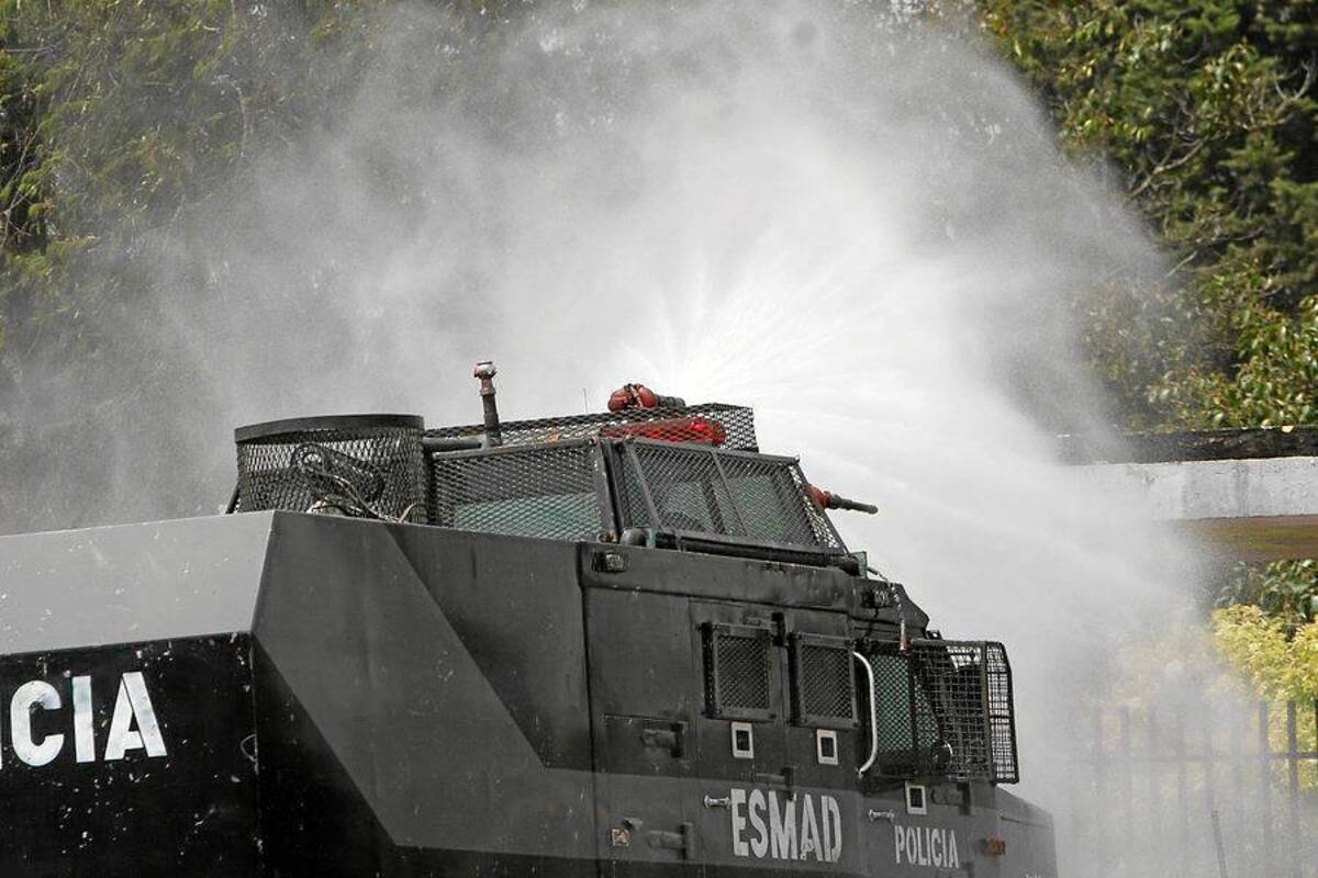 Disturbios en la Universidad Distrital de Bogotá (Foto: Colprensa/VANGUARDIA LIBERAL)
