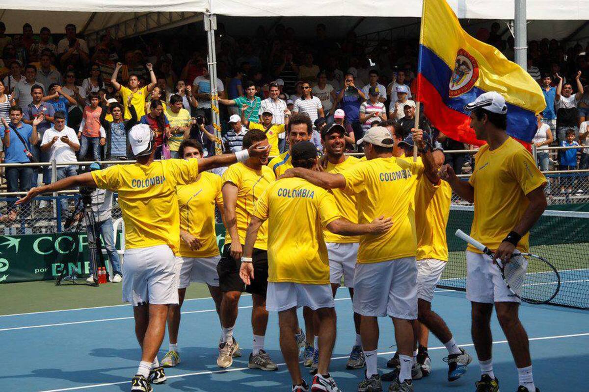 Colombia se impuso 5-0 sobre Uruguay en la Copa Davis (Foto: COLPRENSA/VANGUARDIA LIBERAL)