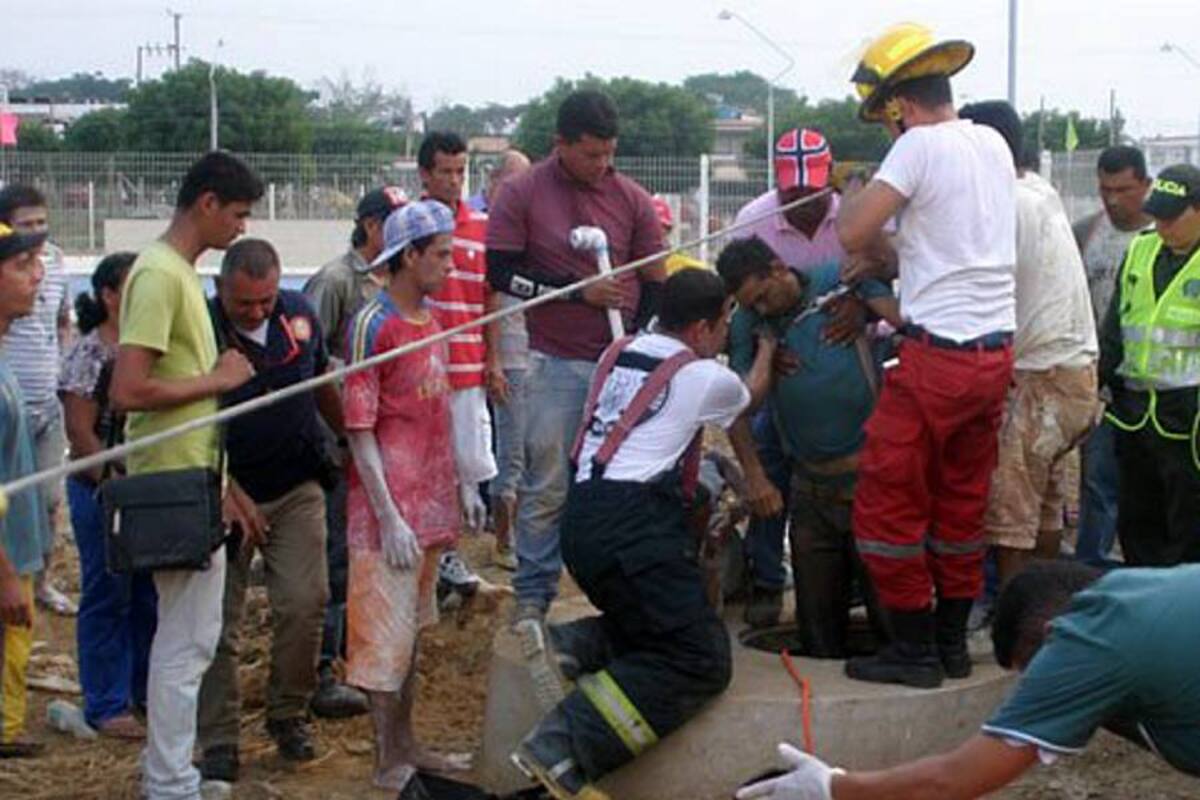 Un obrero murió luego de caer a un pozo (Foto: COLPRENSA/VANGUARDIA LIBERAL)