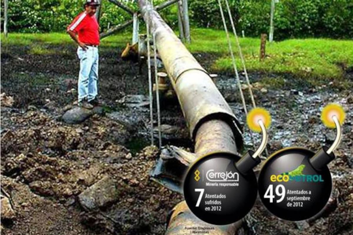 Atentados frenan avance del sector minero energético (Foto: Colprensa/VANGUARDIA LIBERAL)