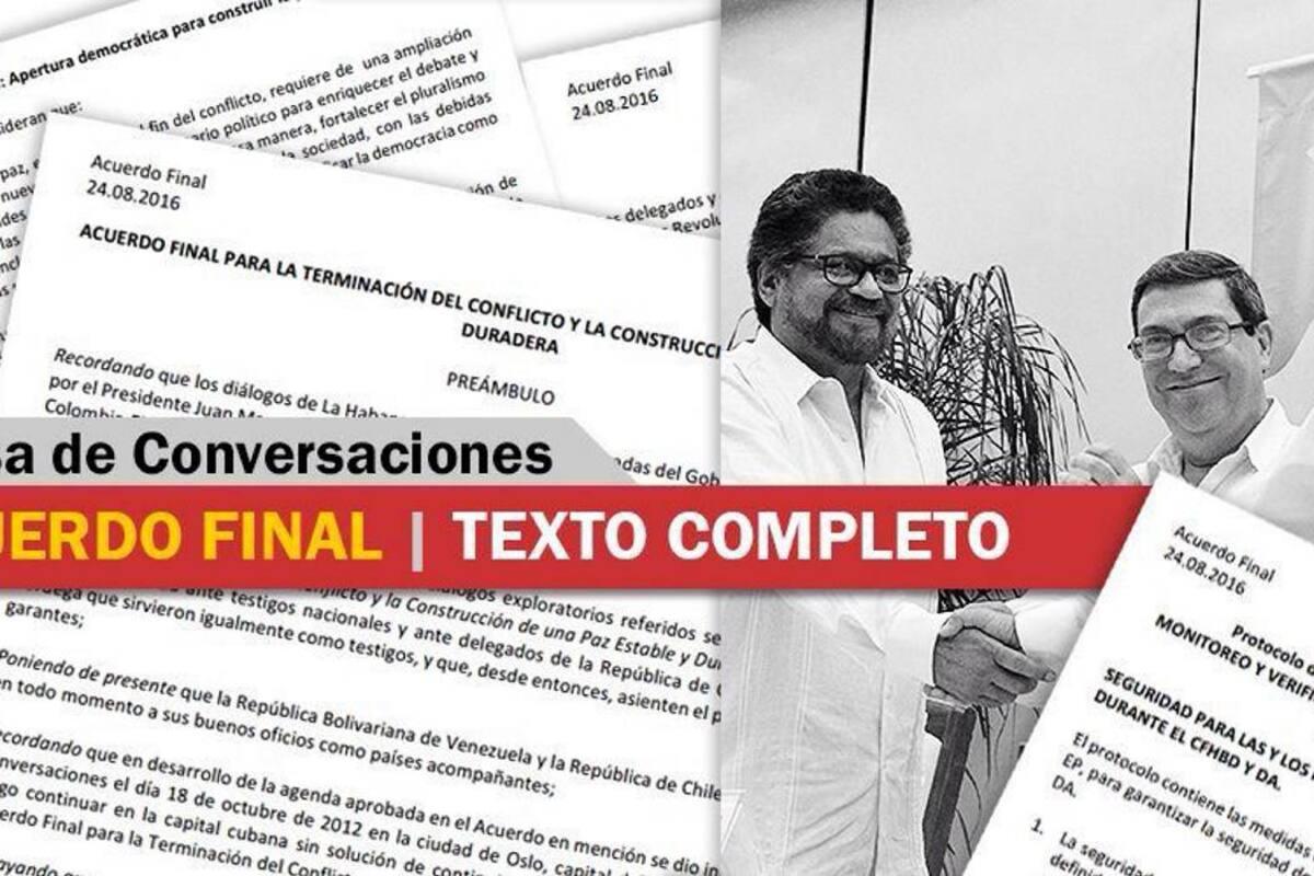 Tal como se prometió, el acuerdo final fue publicado para que todos puedan leerlo. (Foto: Tomada de internet/VANGUARDIA LIBERAL)