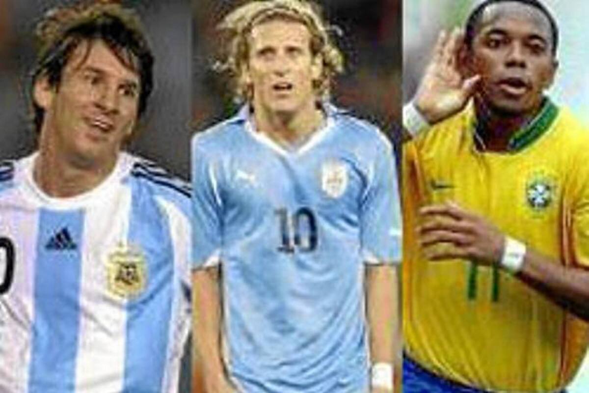El brasileño Robinho y el uruguayo Forlan jugarán con Messi en Bogotá (Foto: Tomado de Internet/ VANGUARDIA LIBERAL)