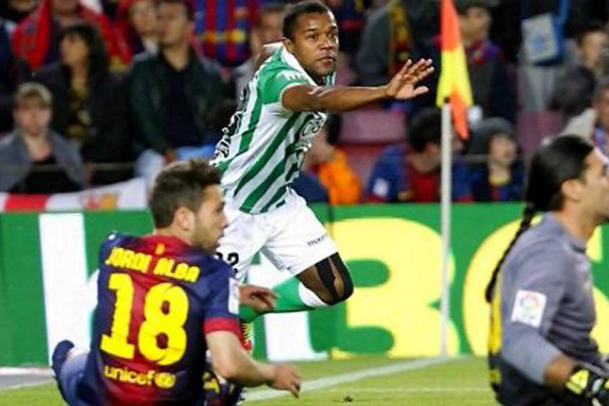 Así fue el gol de Dorlan Pabón ante el Barcelona (Foto: Tomada de Internet/ VANGUARDIA LIBERAL)