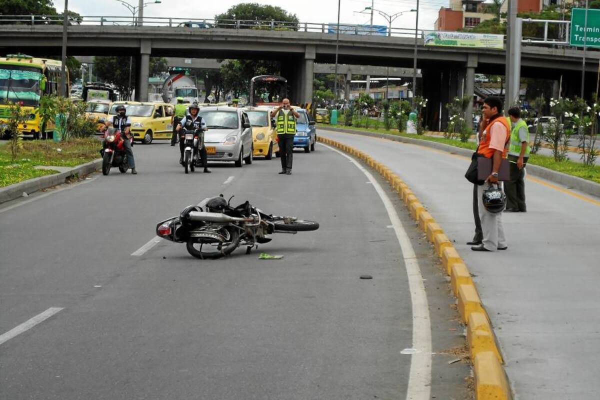 Dos heridos dejó accidente múltiple de tránsito en la autopista a Piedecuesta