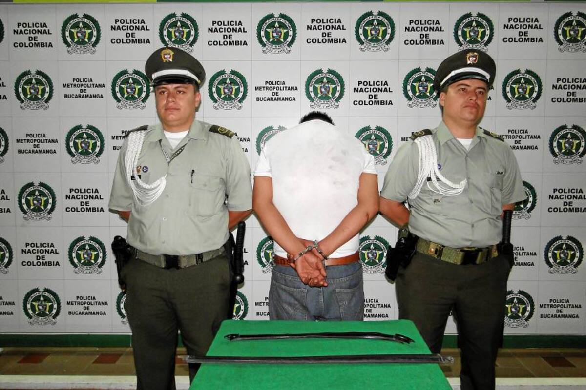 Policía capturó a un reconocido ladrón de autopartes de Bucaramanga (Foto: Suministrada Policía Metropolitana)