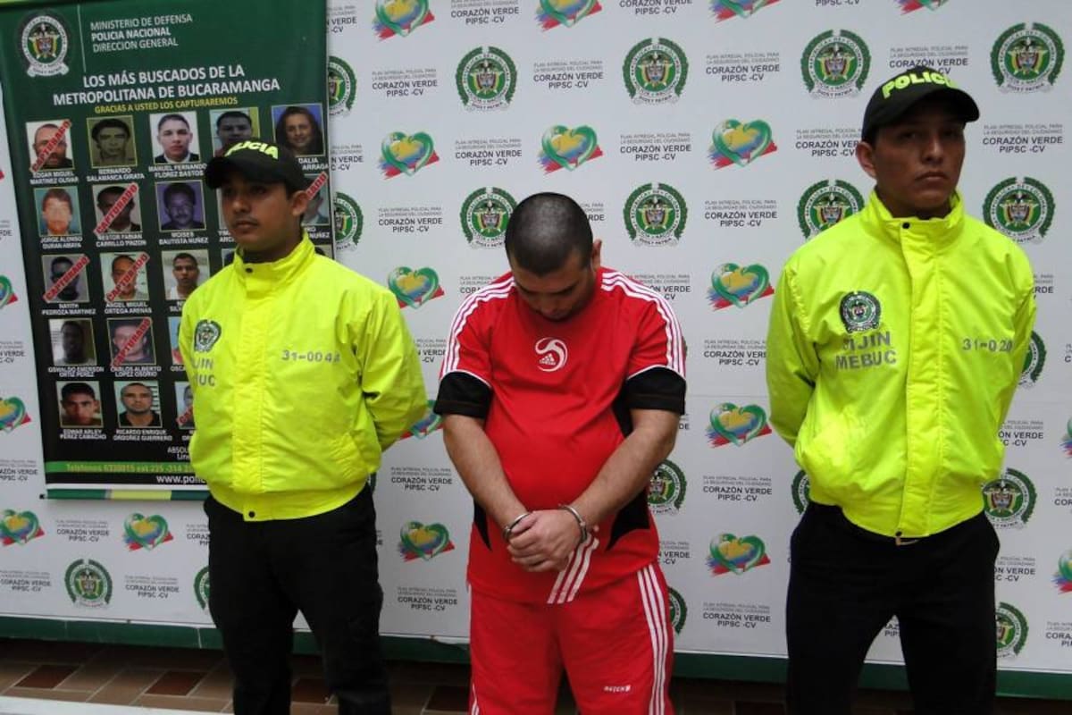Capturado alias “El Gordo”, uno de los más buscados en el área metropolitana (Foto: Suministrada/ VANGUARDIA LIBERAL)