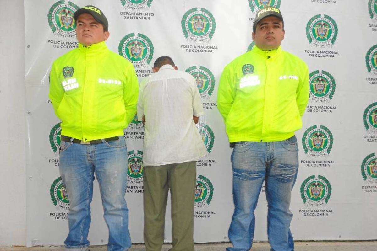 Capturado hombre que intentó violar a un menor sordo mudo en Sabana de Torres (Foto: Suministrada Policía de Santander)