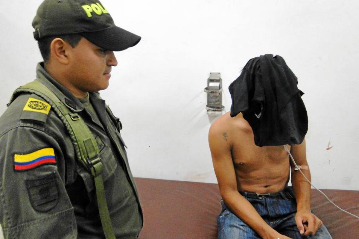 Policía capturó a 'fletero' luego de recibir disparo de su víctima (Foto: Suministrada Policía Metropolitana)