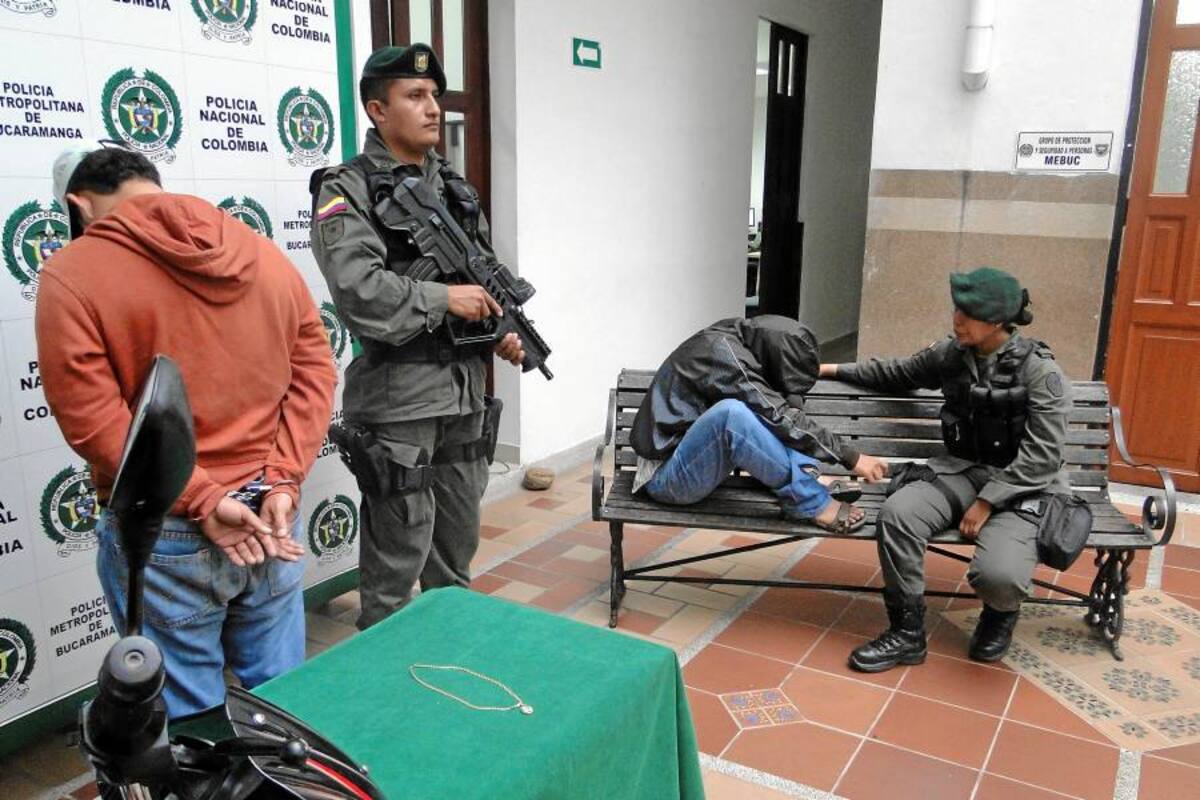 Seis capturados en el área metropolitana por hurto y porte ilegal (Foto: Suministradas Policía Metropolitana)