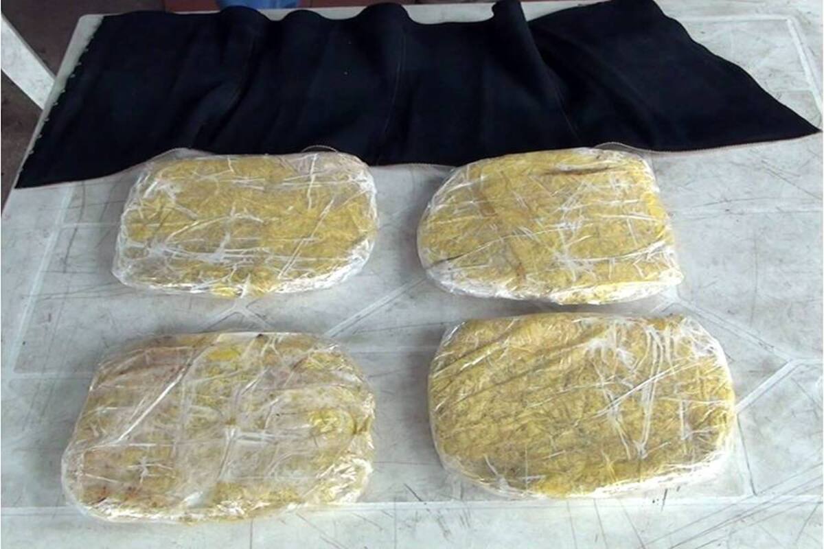 Capturada mujer que camufló droga en su cuerpo con una faja (Foto: Suministrada/ VANGUARDIA LIBERAL)
