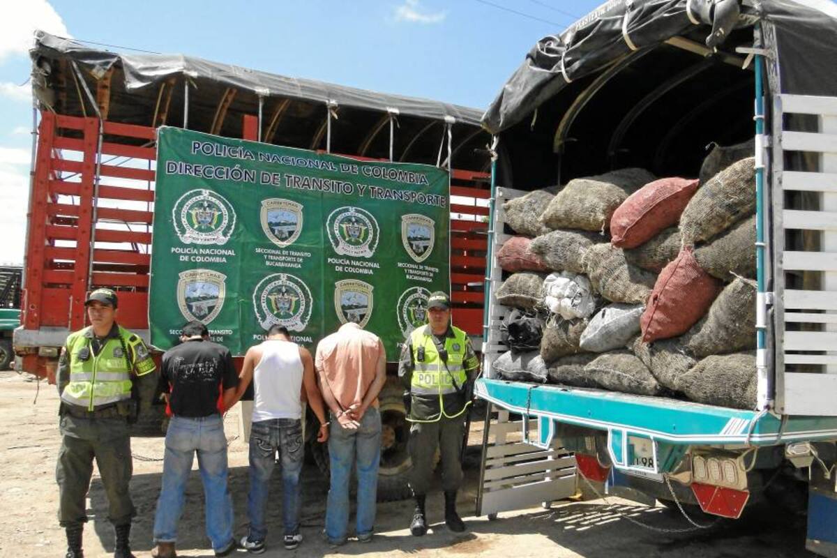 Incautados 4 millones de pesos en carbón vegetal (Foto: Suministradas Policía Metropolitana)