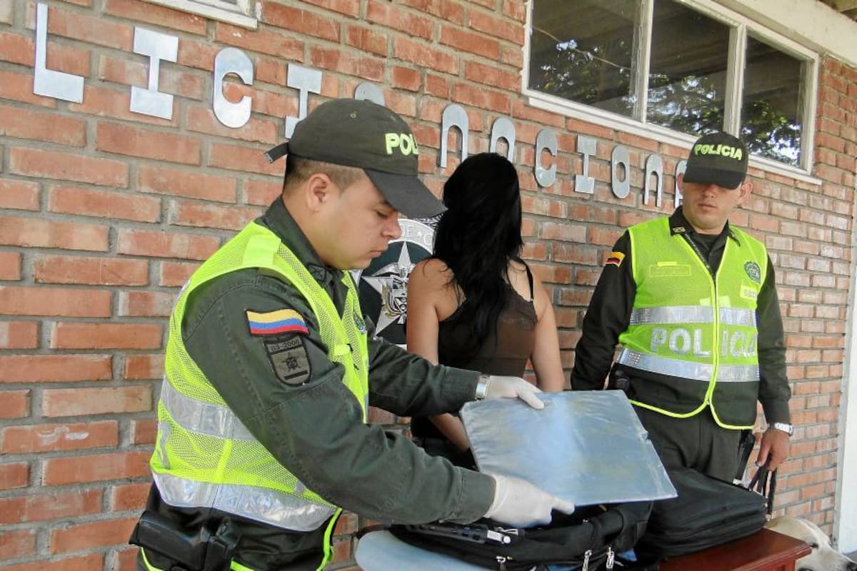 Capturan en Palonegro a mexicana con cocaína con destino a Panamá (Foto: Foto Suministrada/VANGUARDIA LIBERAL)