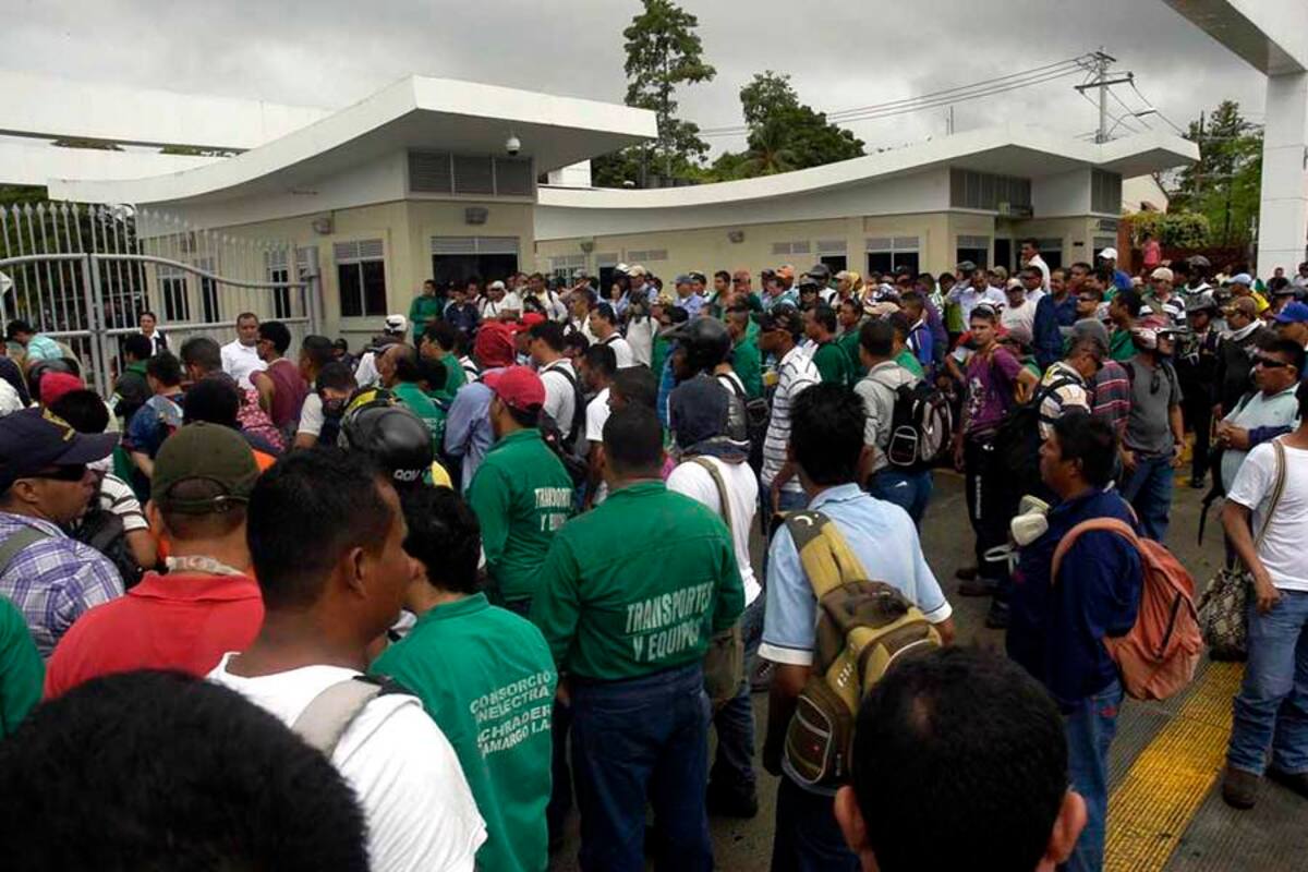 Tensión en paro de trabajadores en Refinería de Barrancabermeja (Foto: Archivo/VANGUARDIA LIBERAL)
