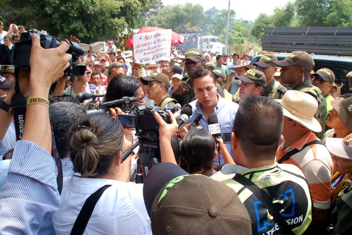 Policía no sabe de filtración en protesta cacaotera como lo dijo el Gobernador de Santander (Foto: Archivo/VANGUARDIA LIBERAL)
