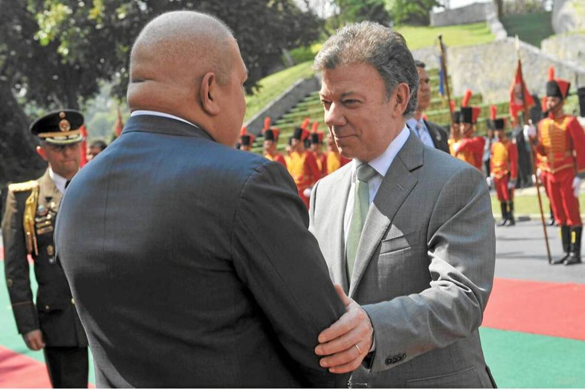 Presidente Santos hace votos por la salud de su colega venezolano Hugo Chávez (Foto: Colprensa/VANGUARDIA LIBERAL)