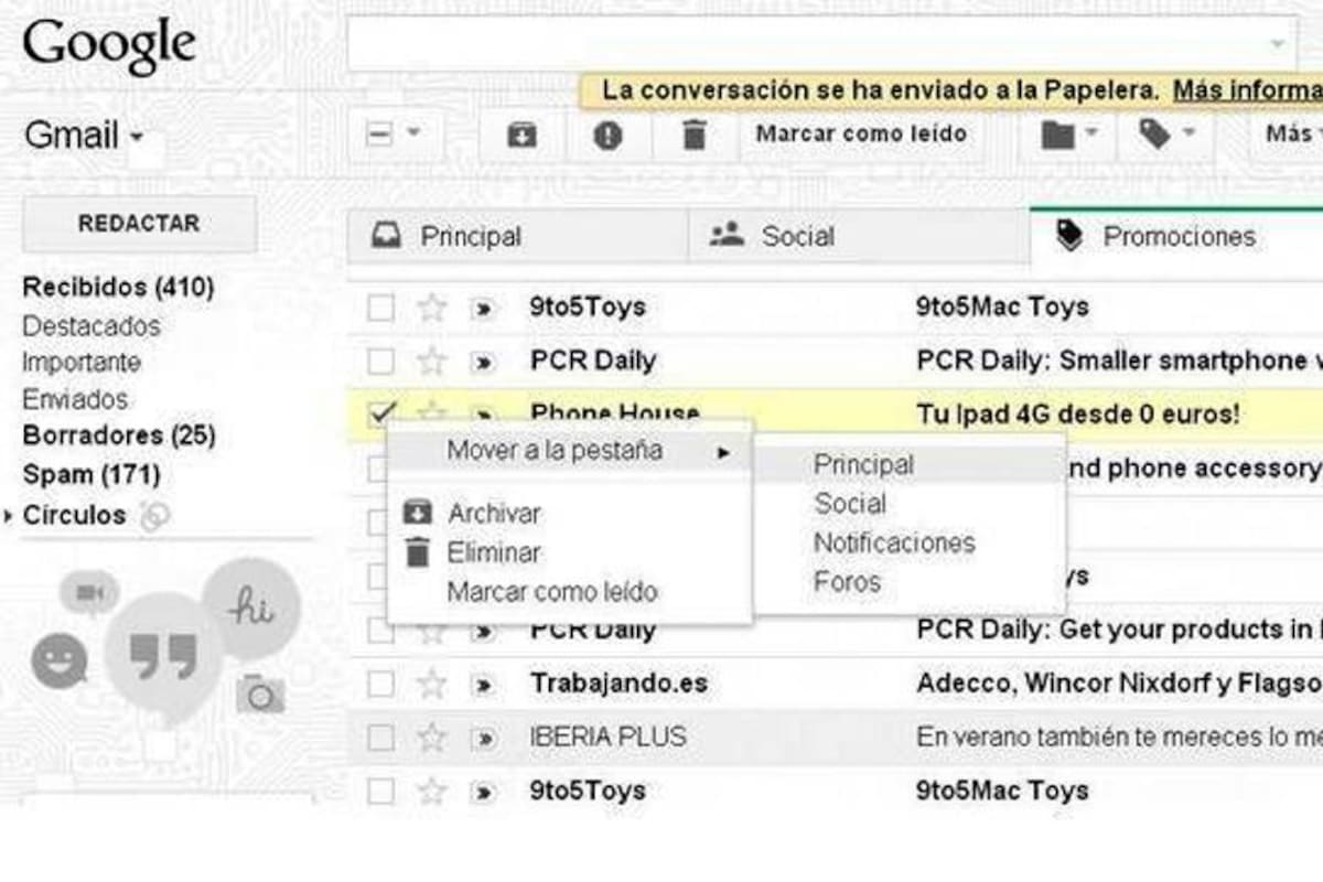 Cómo utilizar la nueva bandeja de Gmail (Foto: lapatilla/VANGUARDIALIBERAL)