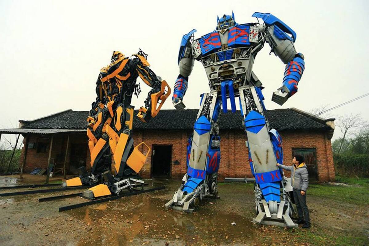 Padre e hijo transforman la chatarra en increíbles robots (Foto: Tomada de www.lapatilla.com / VANGUARDIA LIBERAL)