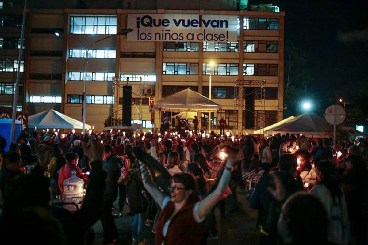 Este martes habrá nuevas marchas de maestros (Foto: Colprensa/ VANGUARDIA LIBERAL)