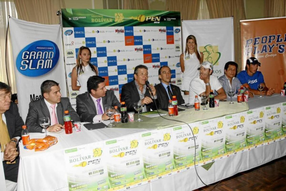 Así fue el lanzamiento del Seguros Bolívar Open en Bucaramanga (Foto: Cesar Florez/ VanguardiaLiberal)