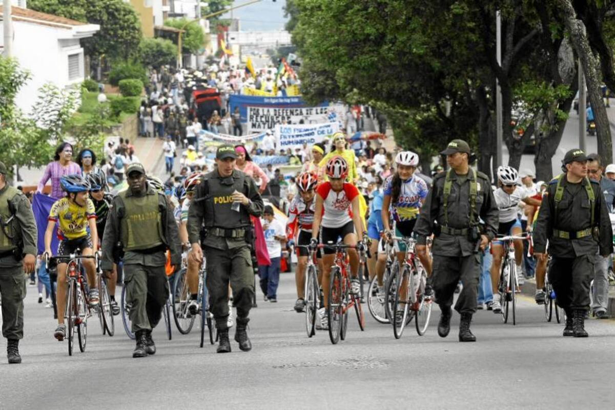 Finalizó en Bucaramanga marcha de mineros de Santander (Foto: Archivo/VANGUARDIA LIBERAL)
