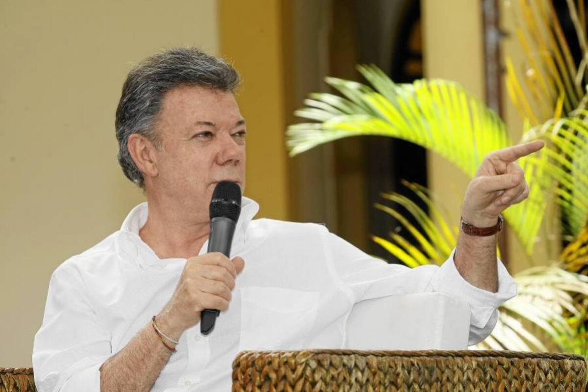 “La seguridad democrática la estamos adaptando a las circunstancias”: Santos (Foto: César Flórez/ VanguardiaLiberal)