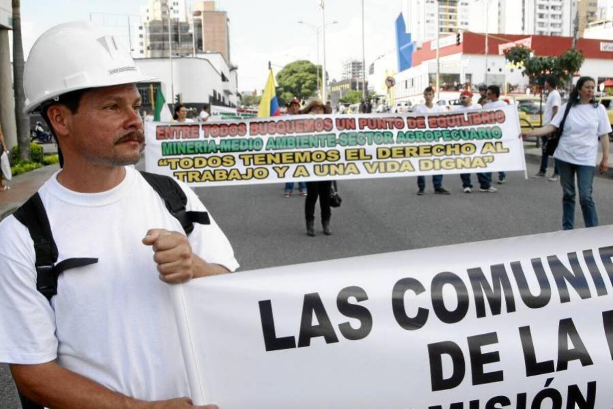 Mineros de Santander exigieron la delimitación definitiva de Santurbán (Foto: Archivo/VANGUARDIA LIBERAL)