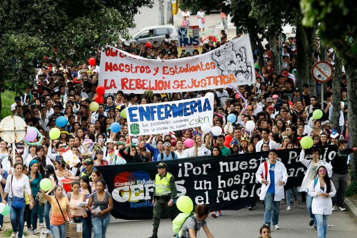 El sector de la salud en Colombia protesta contra polémica ley de reforma (Foto: Archivo/VANGUARDIA LIBERAL)