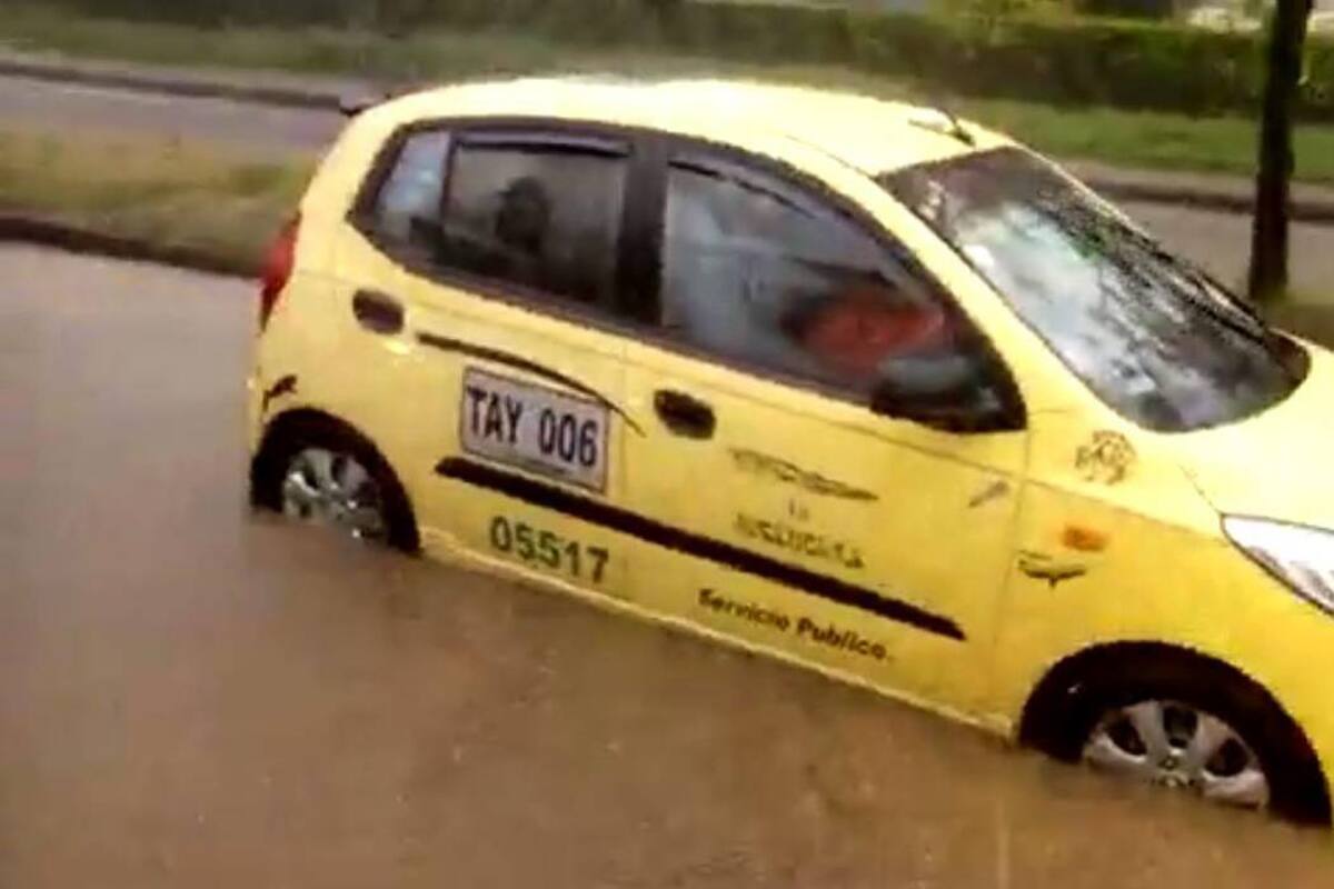 Lluvias generaron inundaciones en el área metropolitana de Bucaramanga (Foto: Suministrada / VANGUARDIA LIBERAL)