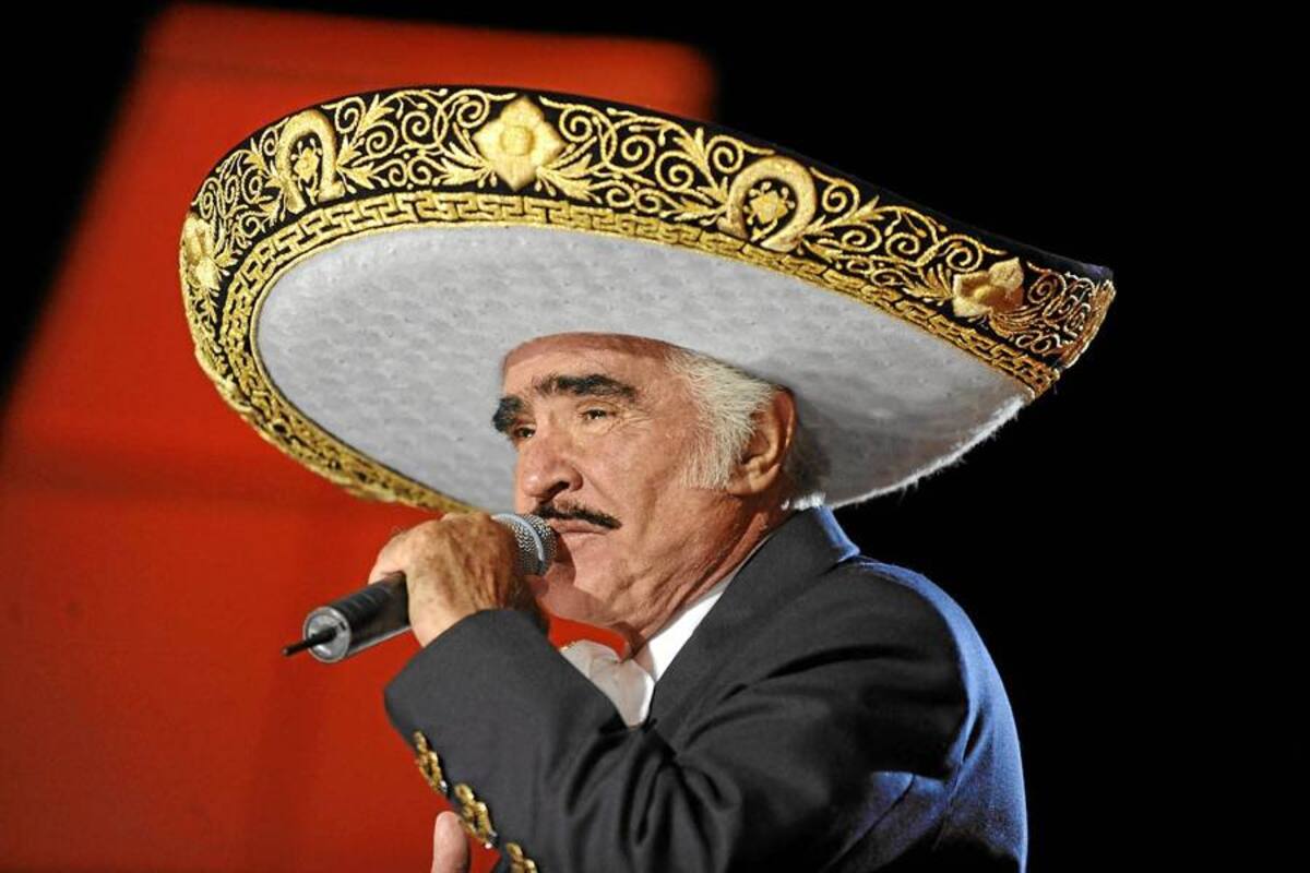 Vicente Fernández no tiene cáncer, según biopsia (Foto: Archivo/VANGUARDIA LIBERAL)