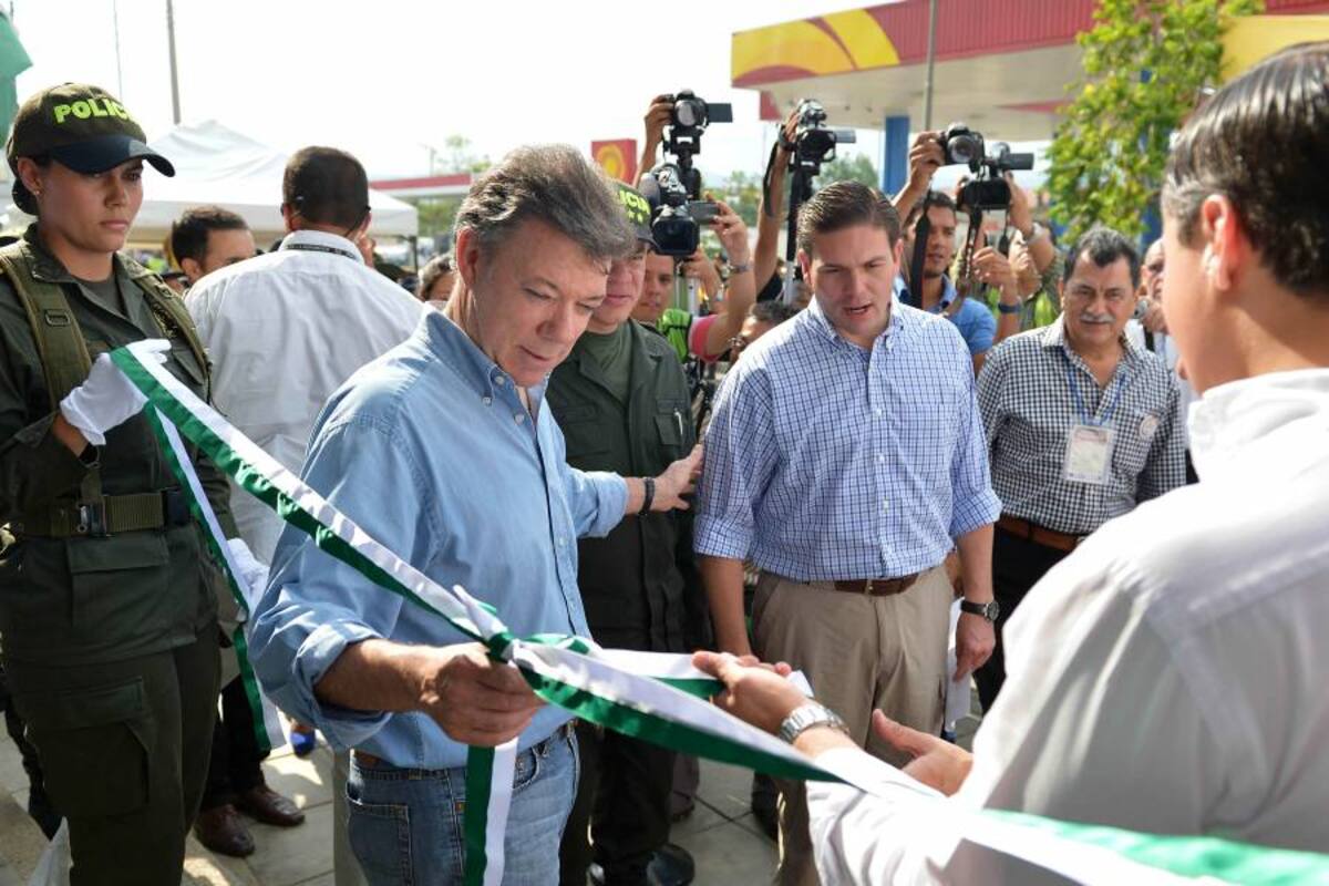 Presidente Santos inauguró la Estación Norte de Bucaramanga (Foto: Suministrada Presidencia de la República)