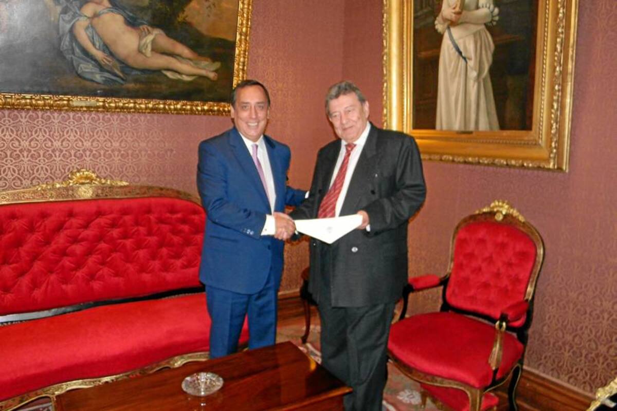 Eladio Pérez asume como embajador de Colombia en Perú (Foto: Colprensa/ VANGUARDIA LIBERAL)